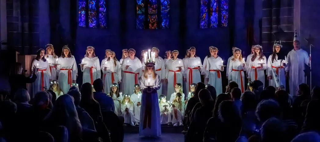 Schwedischer Weihnachtsmarkt (Schwedische Kirche, An der Wolfsweide), Frankfurt