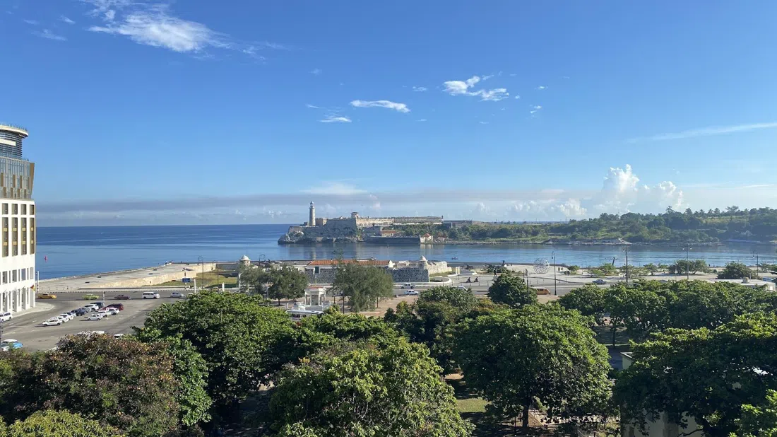 Hotel Grand Packard — sixth-floor pool terrace and bar, Havana