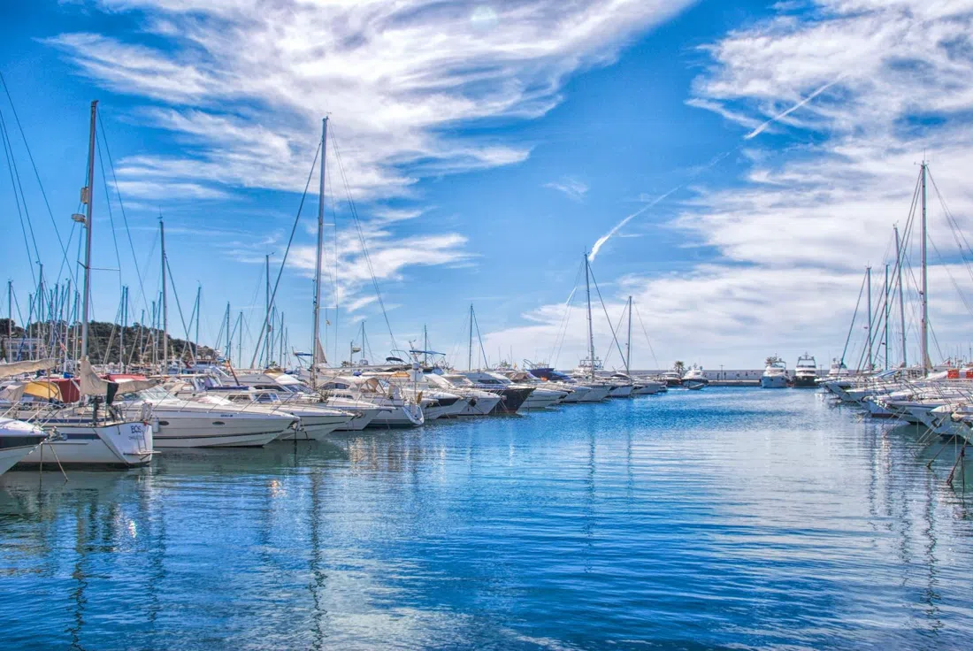 Santa Eulària fishing dock (Passeig Marítim, river mouth), Ibiza