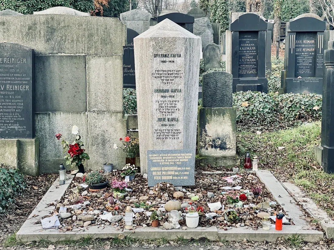 Grave of Franz Kafka, New Jewish Cemetery, Prague