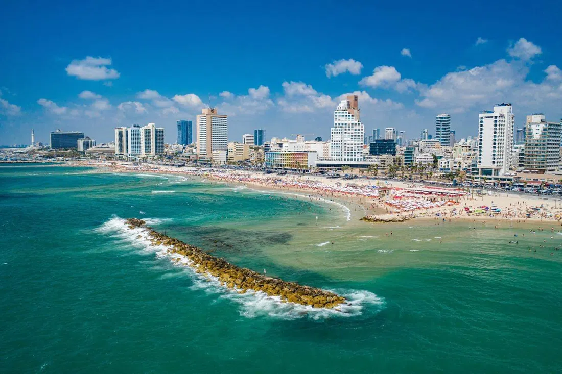 Tel Aviv Promenade (Tayelet) and the city beaches, Tel Aviv